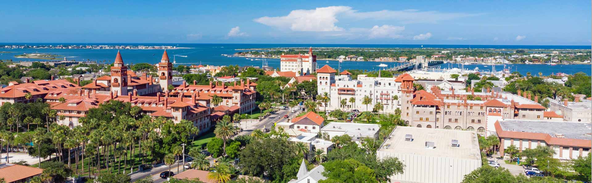 St Augustine, FL Skyline of historic buildings