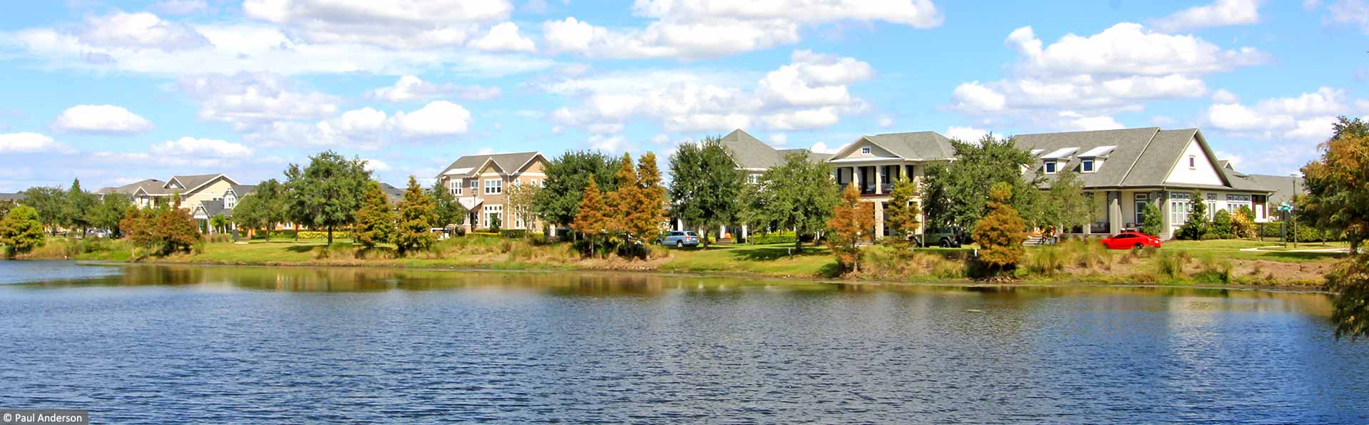 large homes overlooking a big lake