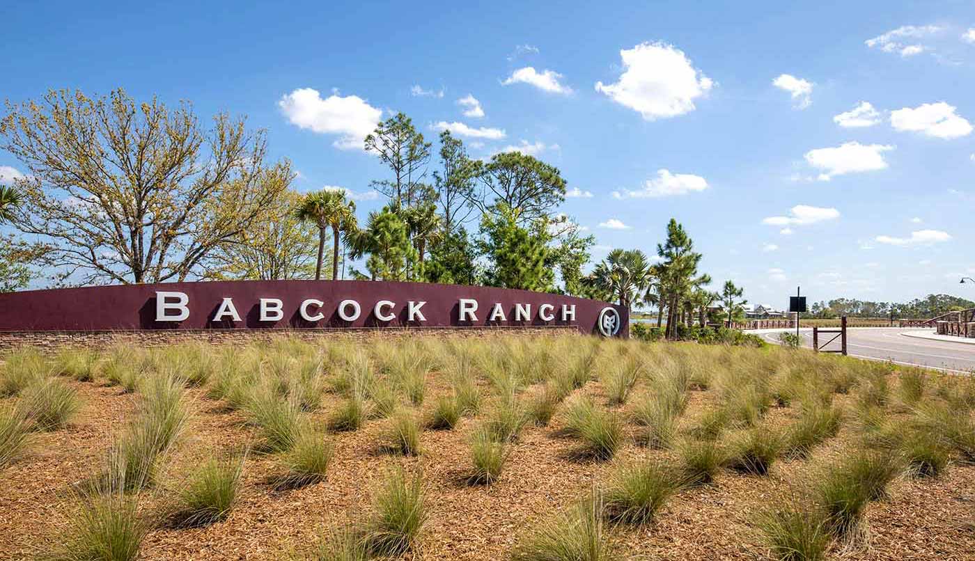 The Babcock Ranch Entrance Sign