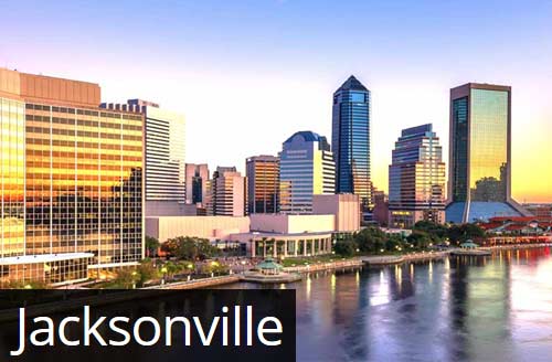 Jacksonville, FL Skyline along the River